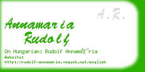 annamaria rudolf business card